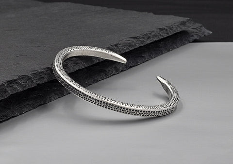 Square Bangle with Dotted Stamped Details