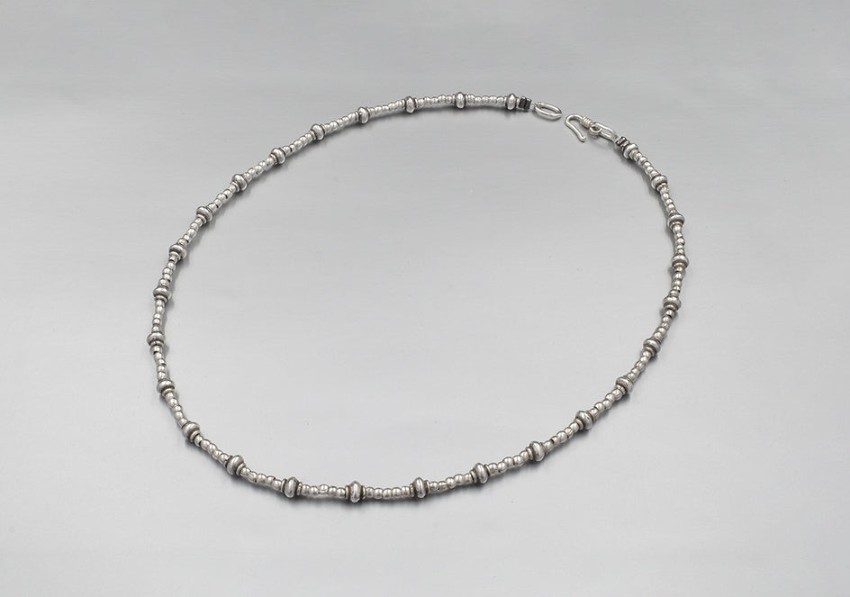 Mixed Silver Beads Necklace