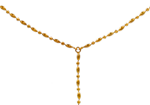 Minimalist lariat Y-shaped necklace
