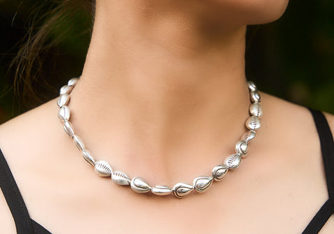 Harper Necklace worn at the beach, styled with a summer outfit for a relaxed coastal look