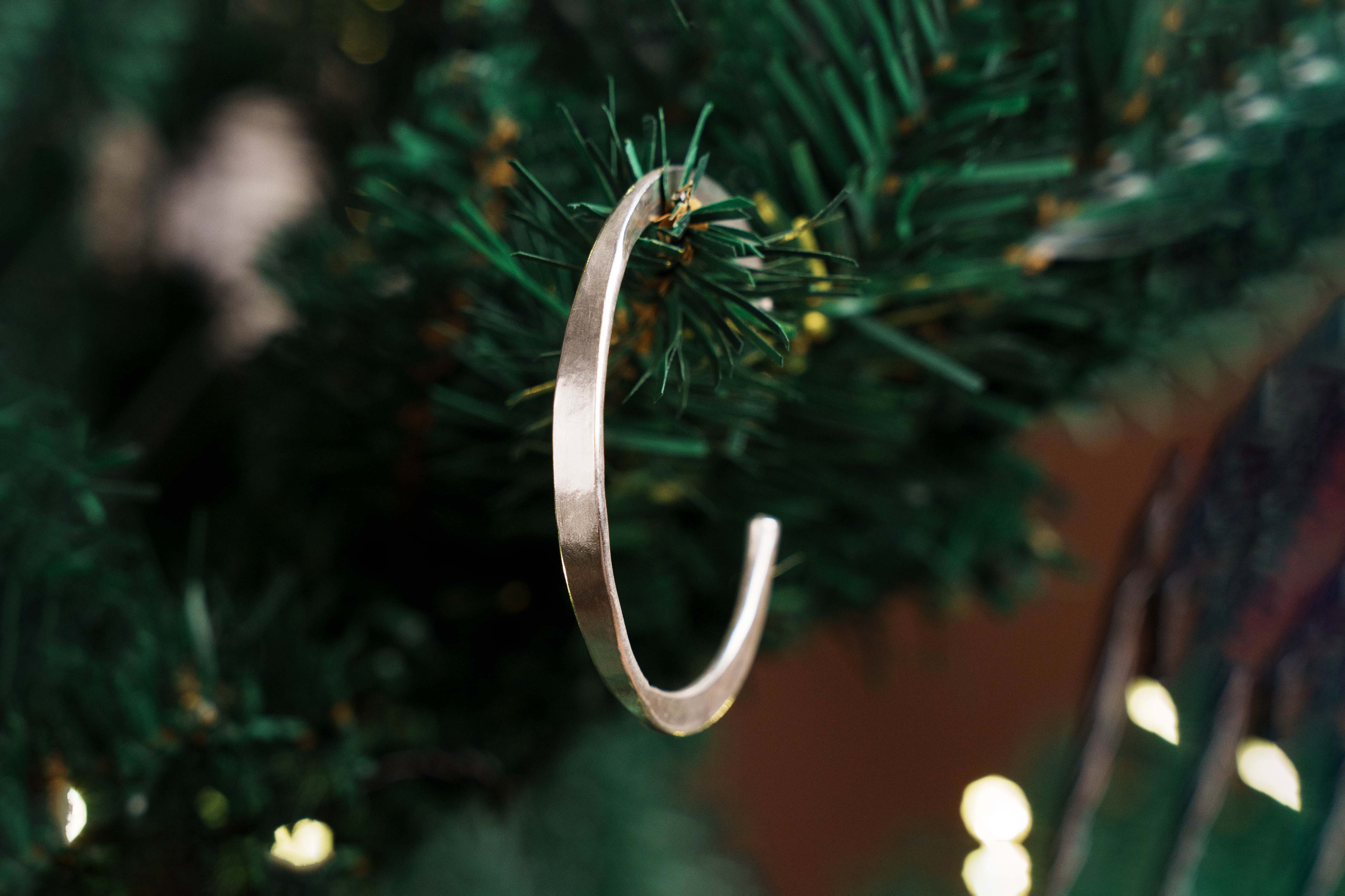 Hill to Street Rhea Bangle minimalist pure silver bangle with modern sculptural silhouette