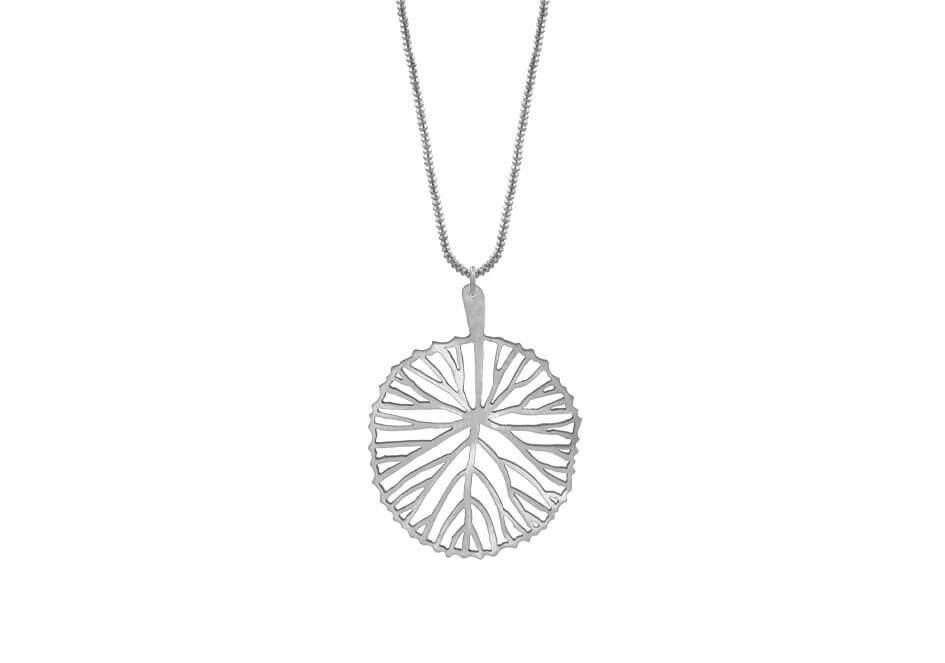 Leaf pendant beaded necklace set