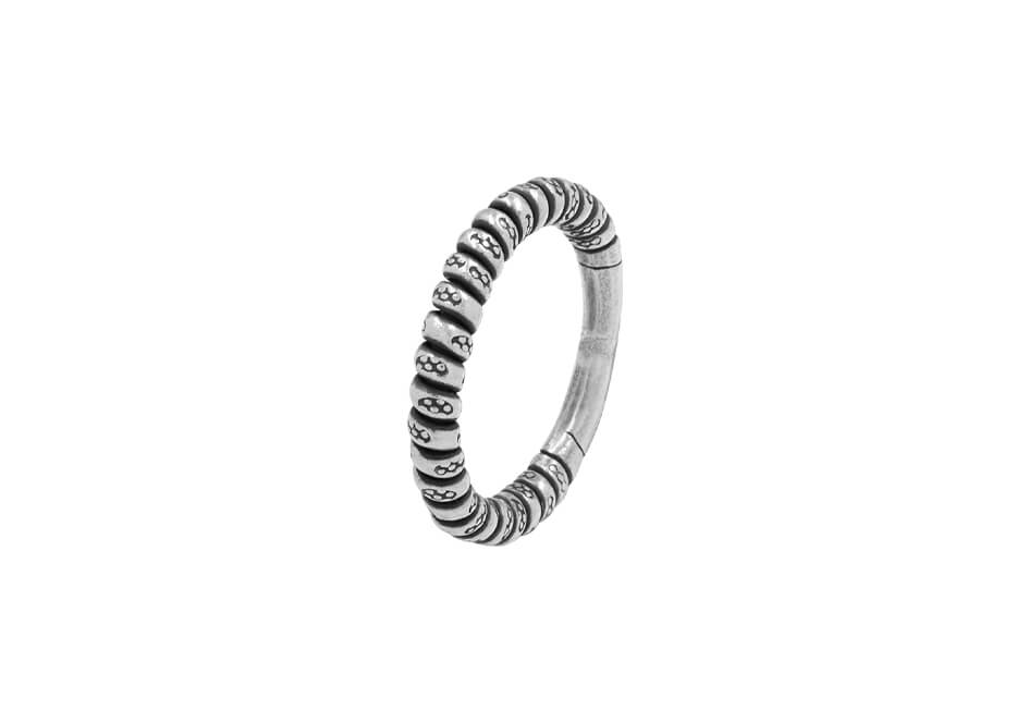 Minimalist Twisted Silver Ring