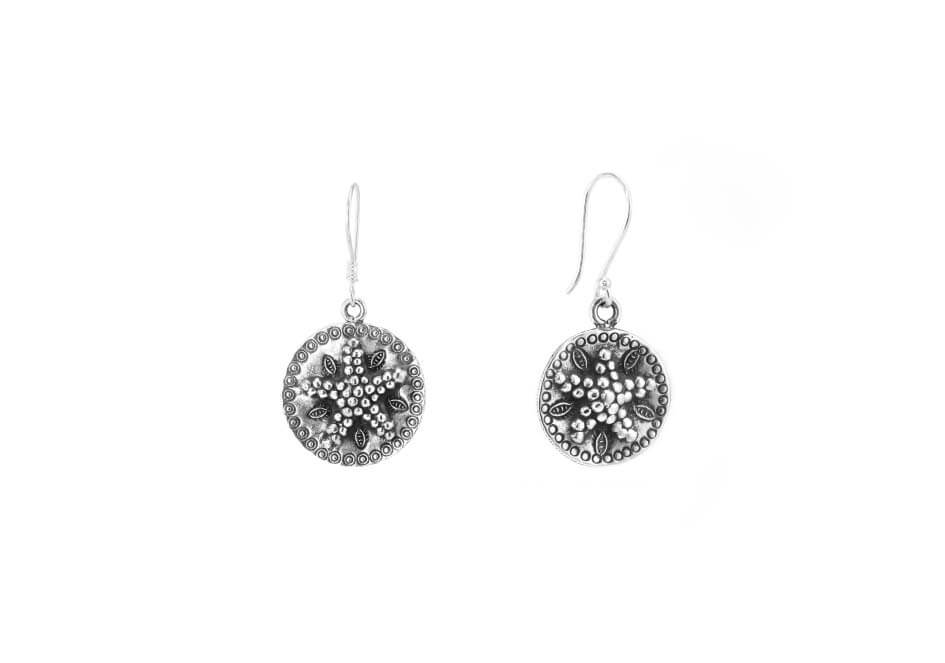 Starfish silver earrings